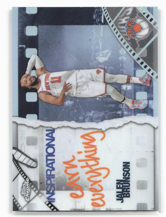 2025-26 Topps Chrome #IP-12 Jalen Brunson Inspirational Refractor 25682
