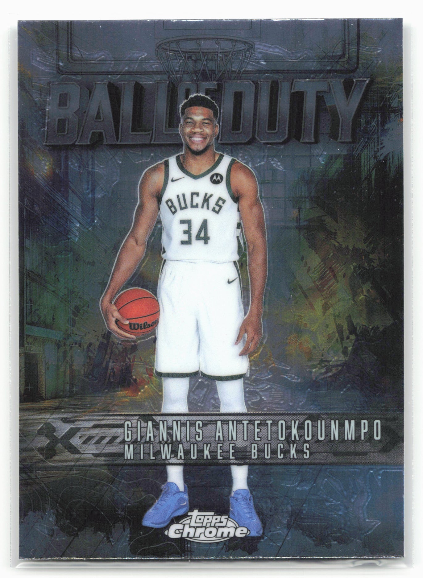 2025-26 Topps Chrome #BD-4 Giannis Antetokounmpo Ball of Duty 25687
