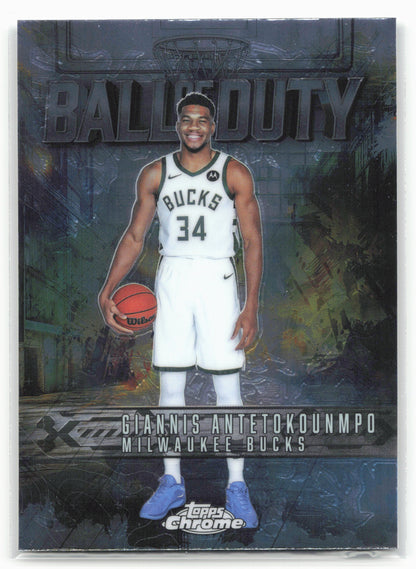 2025-26 Topps Chrome #BD-4 Giannis Antetokounmpo Ball of Duty 25687