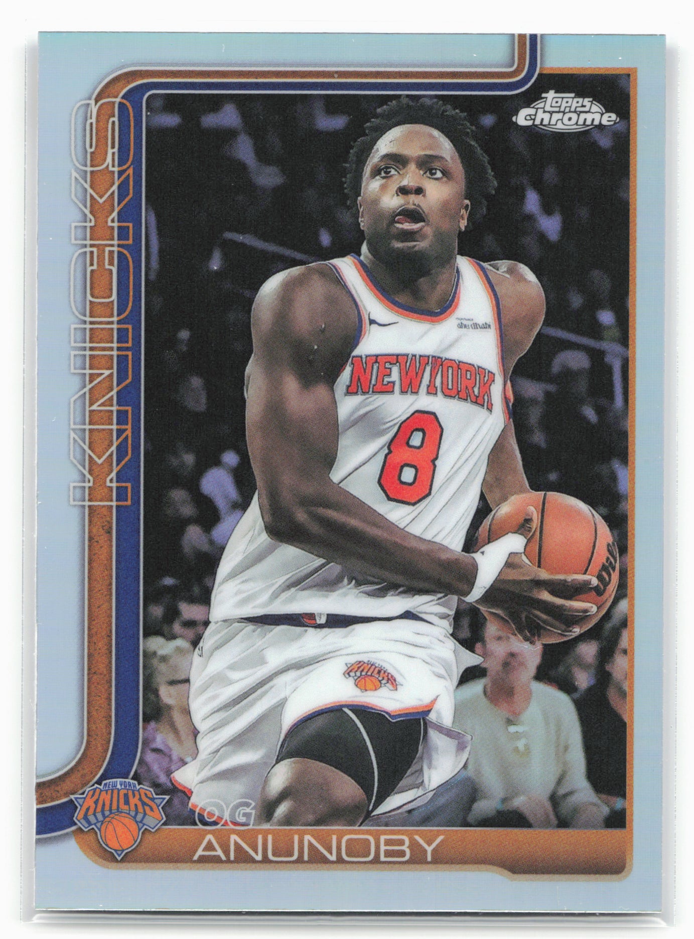 2025-26 Topps Chrome #131 OG Anunoby Refractor Error card