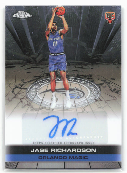 2025-26 Topps Chrome #TAUR2-JR Jase Richardson Autograph Issue Rookies 25698