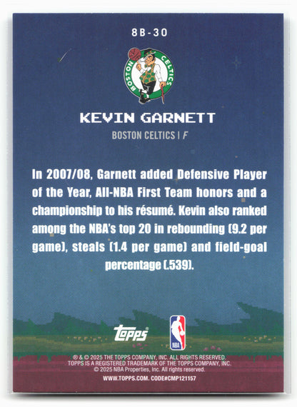 2025-26 Topps #8B-30 Kevin Garnett 8-Bit Ballers 25711