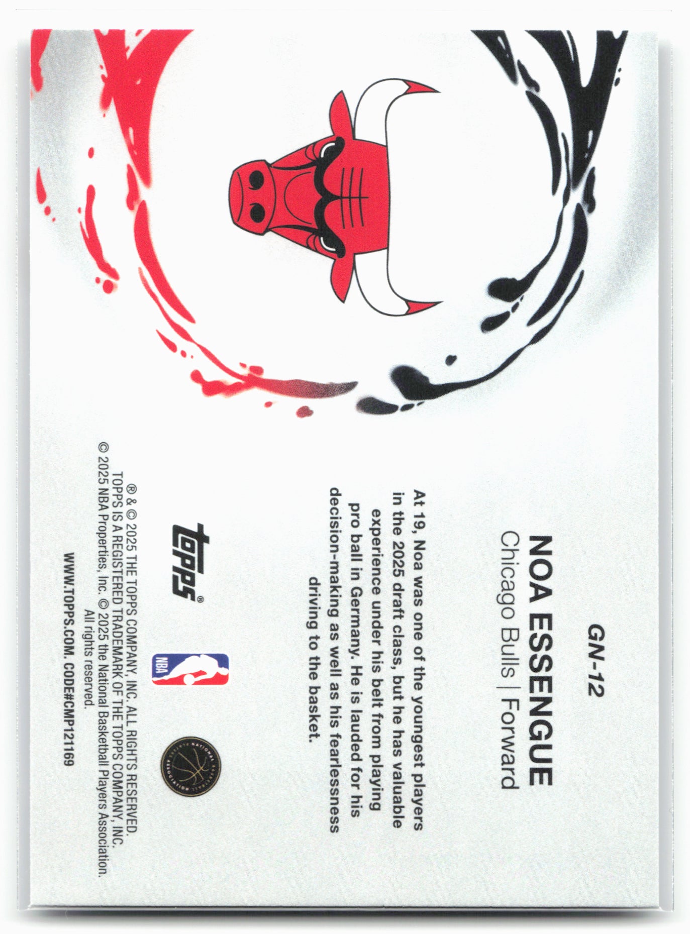 2025-26 Topps #GN-12 Noa Essengue Generation Now 25726