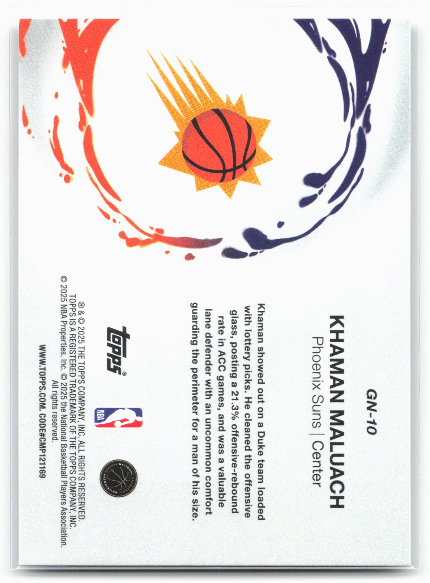 2025-26 Topps #GN-10 Khaman Maluach Generation Now 25727