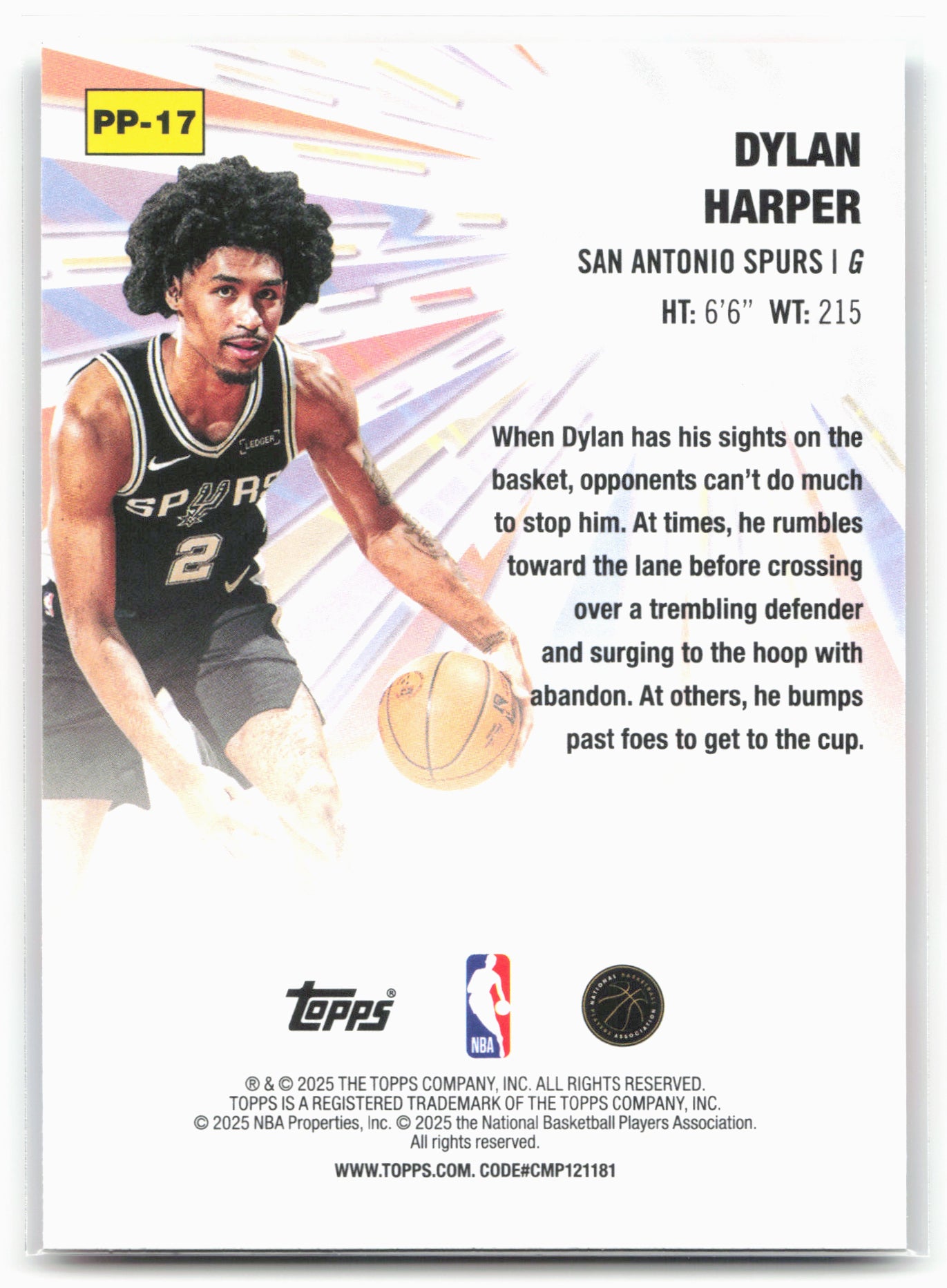 2025-26 Topps #PP-17 Dylan Harper Power Players 25730