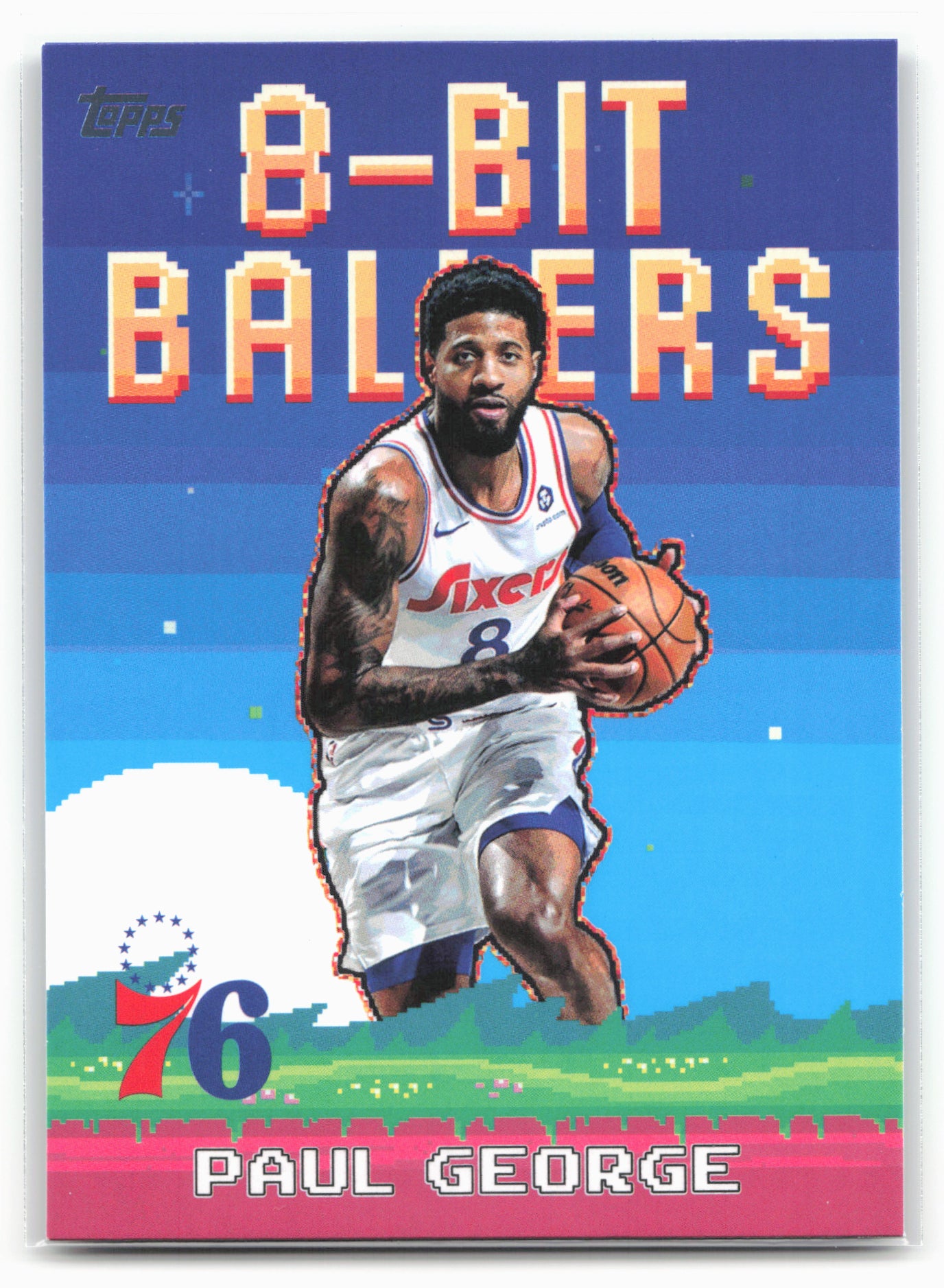 2025-26 Topps #8B-7 Paul George 8-Bit Ballers 25735
