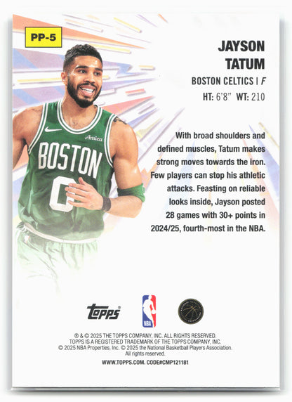 2025-26 Topps #PP-5 Jayson Tatum Power Players Holo Foil 25742