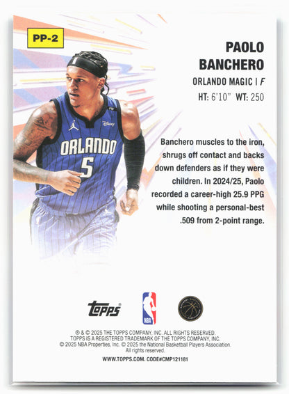 2025-26 Topps #PP-2 Paolo Banchero Power Players 25745