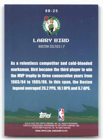 2025-26 Topps #8B-25 Larry Bird 8-Bit Ballers 25747