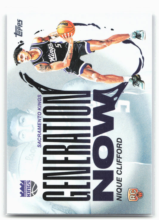 2025-26 Topps #GN-24 Nique Clifford Generation Now 25753