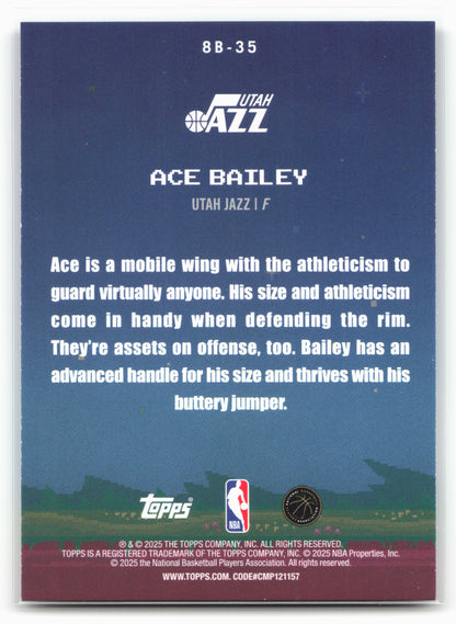 2025-26 Topps #8B-35 Ace Bailey 8-Bit Ballers 25754