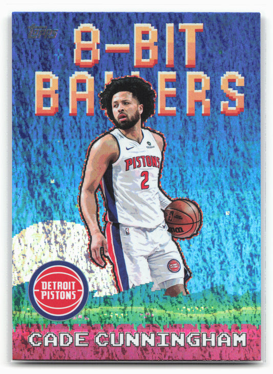 2025-26 Topps #8B-1 Cade Cunningham 8-Bit Ballers Holo Foil 25757