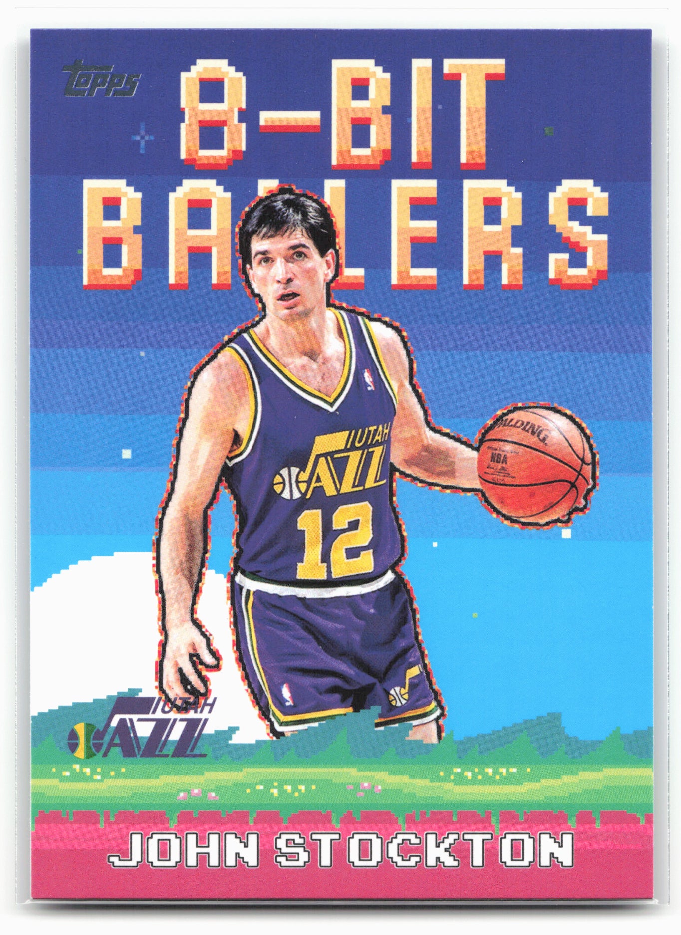 2025-26 Topps #8B-24 John Stockton 8-Bit Ballers 25758