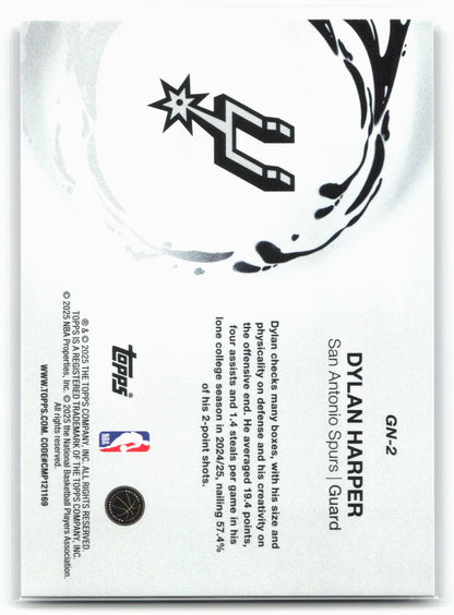 2025-26 Topps #GN-2 Dylan Harper Generation Now 25759