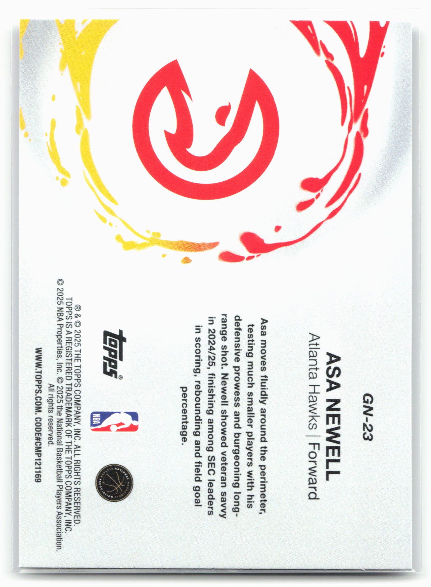 2025-26 Topps #GN-23 Asa Newell Generation Now 25760