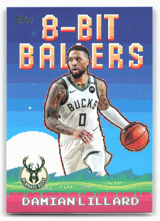 2025-26 Topps #8B-8 Damian Lillard 8-Bit Ballers 25761