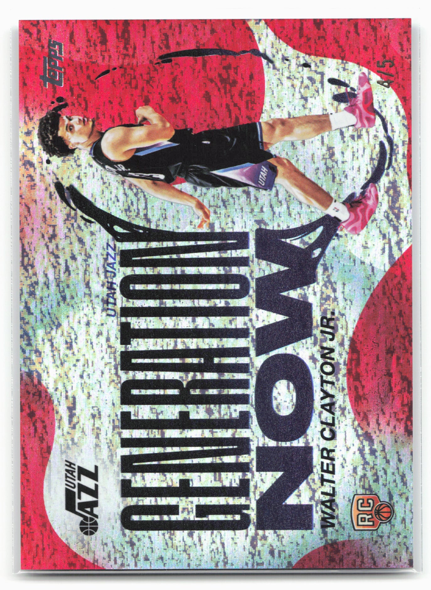 2025-26 Topps #GN-18 Walter Clayton Jr. Generation Now Red Holo Foil 25770