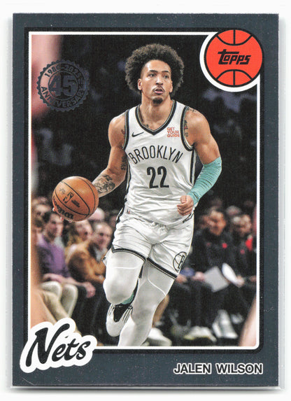 2025-26 Topps #80BK-9 Jalen Wilson 1980-81 Topps Basketball 25772