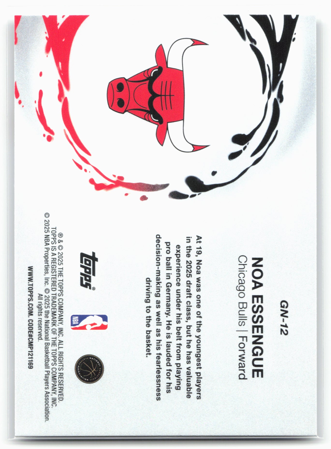 2025-26 Topps #GN-12 Noa Essengue Generation Now 25773