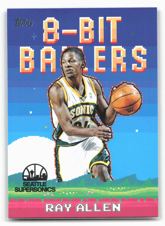 2025-26 Topps #8B-28 Ray Allen 8-Bit Ballers 25779