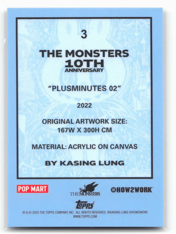
2025 Topps Chrome Labubu 10th Anniversary #3 Plusminutes
