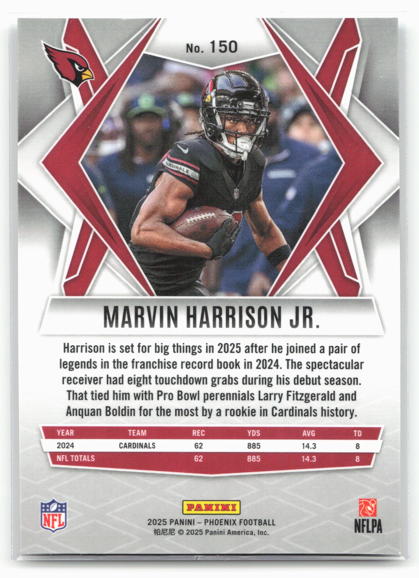 2025 Panini Phoenix #150 Marvin Harrison Jr. Silver Prizm 25816