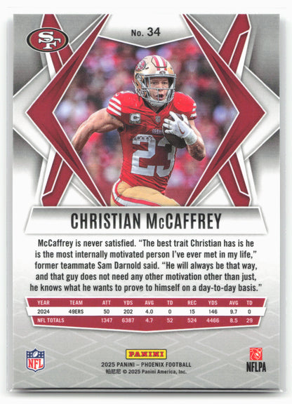 2025 Panini Phoenix #34 Christian McCaffrey 25818