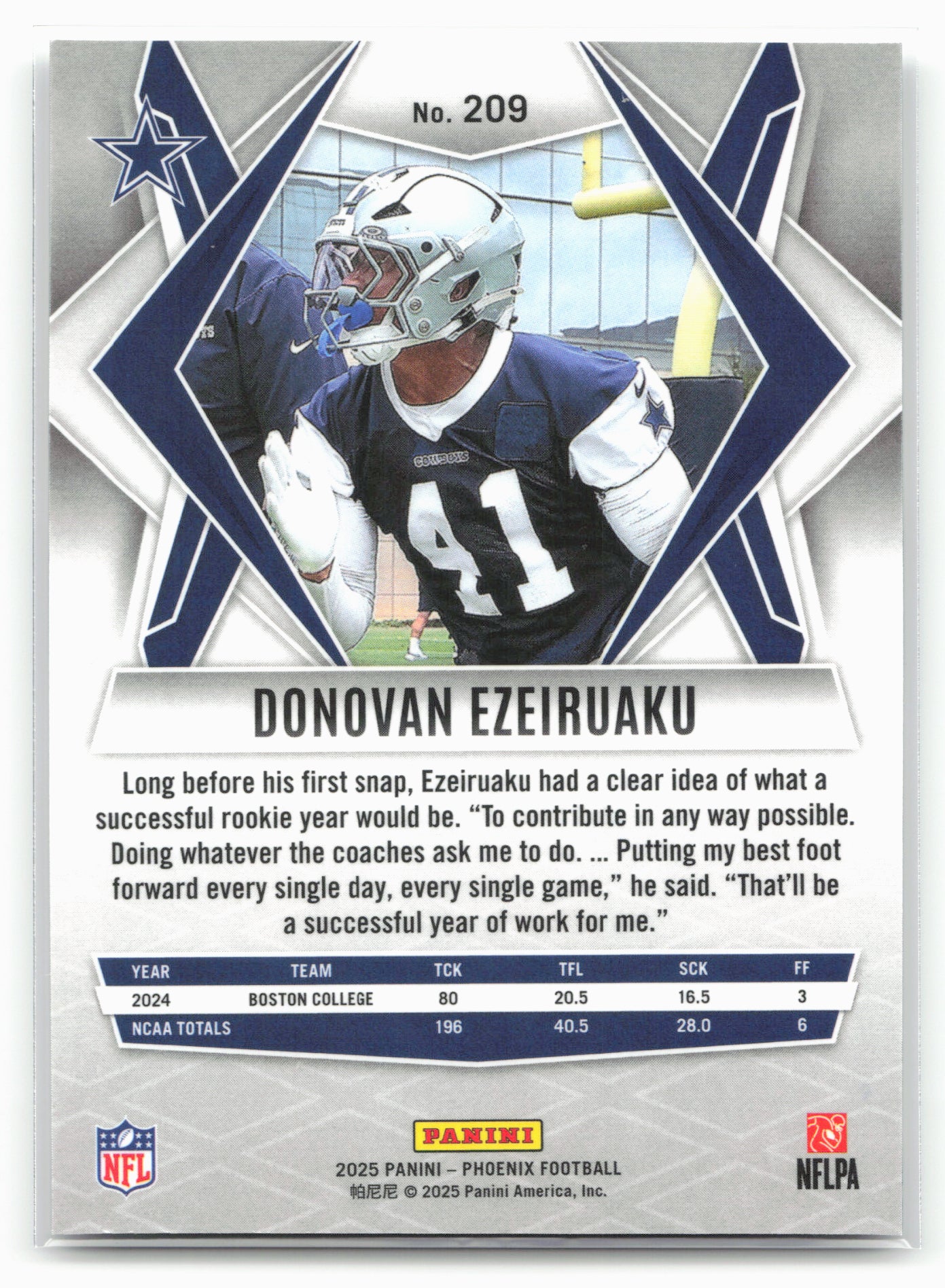 2025 Panini Phoenix #209 Donovan Ezeiruaku 25837