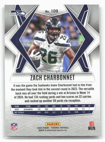 
2025 Panini Phoenix #109 Zach Charbonnet 25838