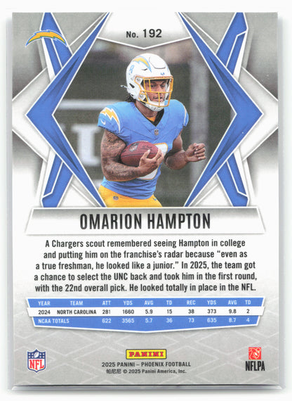 2025 Panini Phoenix #192 Omarion Hampton 25841