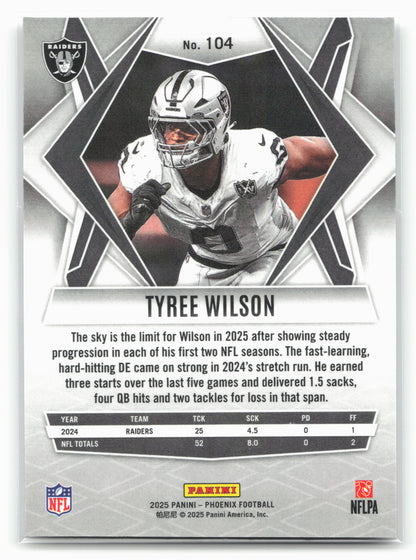 2025 Panini Phoenix #104 Tyree Wilson 25844
