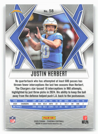 2025 Panini Phoenix #58 Justin Herbert 25847