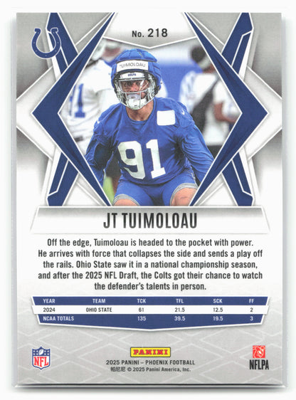 2025 Panini Phoenix #218 JT Tuimoloau 25849
