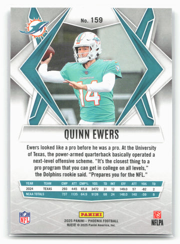 
2025 Panini Phoenix #159 Quinn Ewers 25850