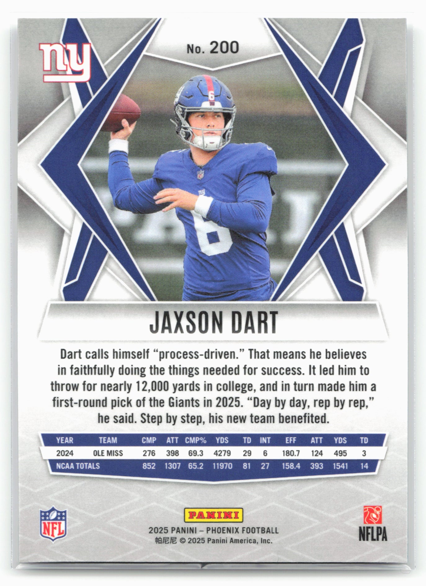 2025 Panini Phoenix #200 Jaxson Dart 25853
