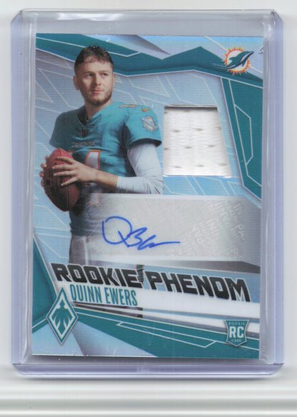 2025 Panini Phoenix #RPJ-QES Quinn Ewers Phenoms Jersey Autographs Silver #/149
