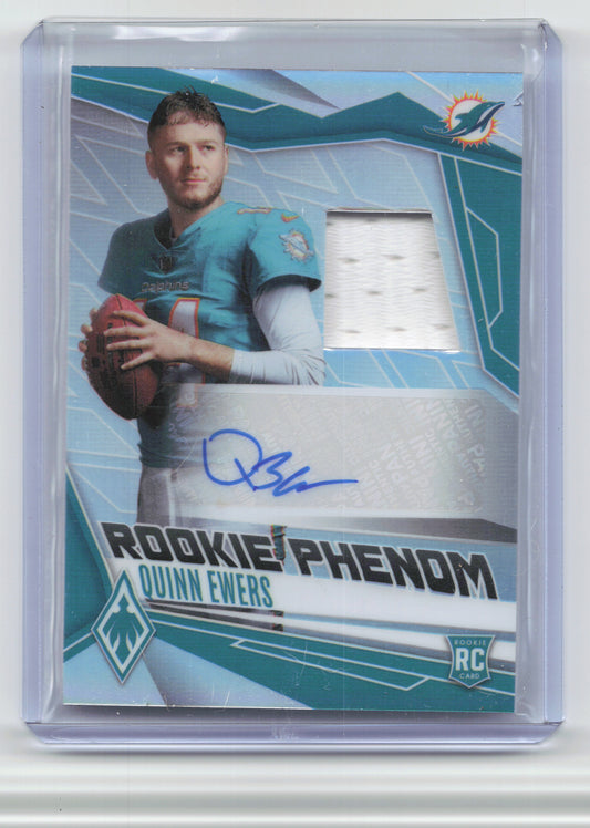 2025 Panini Phoenix #RPJ-QES Quinn Ewers Phenoms Jersey Autographs Silver #/149