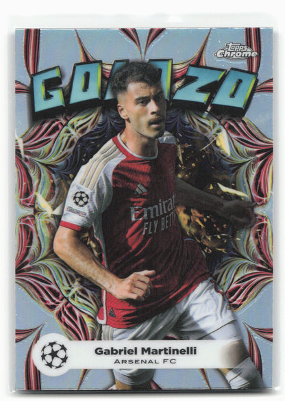 2023-24 Topps Chrome UEFA Club Competitions #GL-11 Gabriel Martinelli Golazo