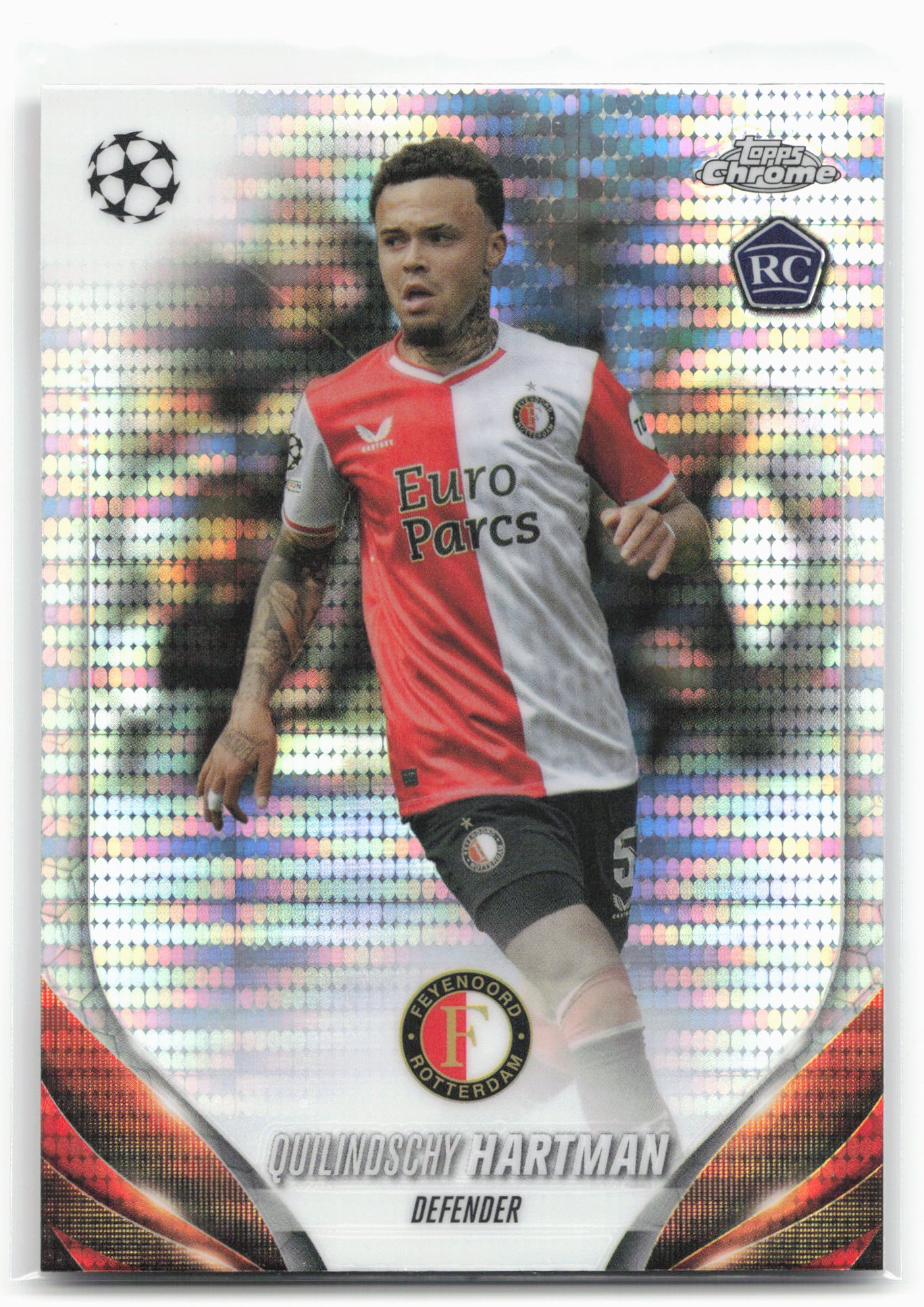 2023-24 Topps Chrome UEFA Club Competitions #185 Quil Hartman Prism Refractor