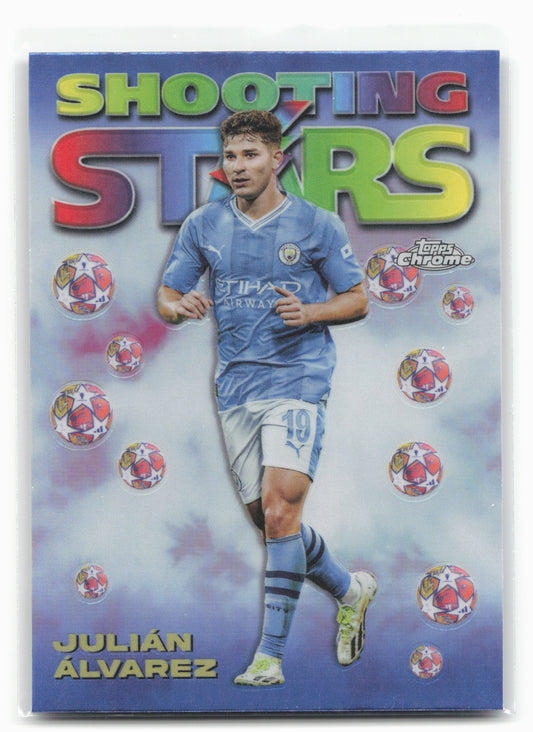 2023-24 Topps Chrome UEFA Club Competitions #98-8 Julián Álvarez 1998 Stars