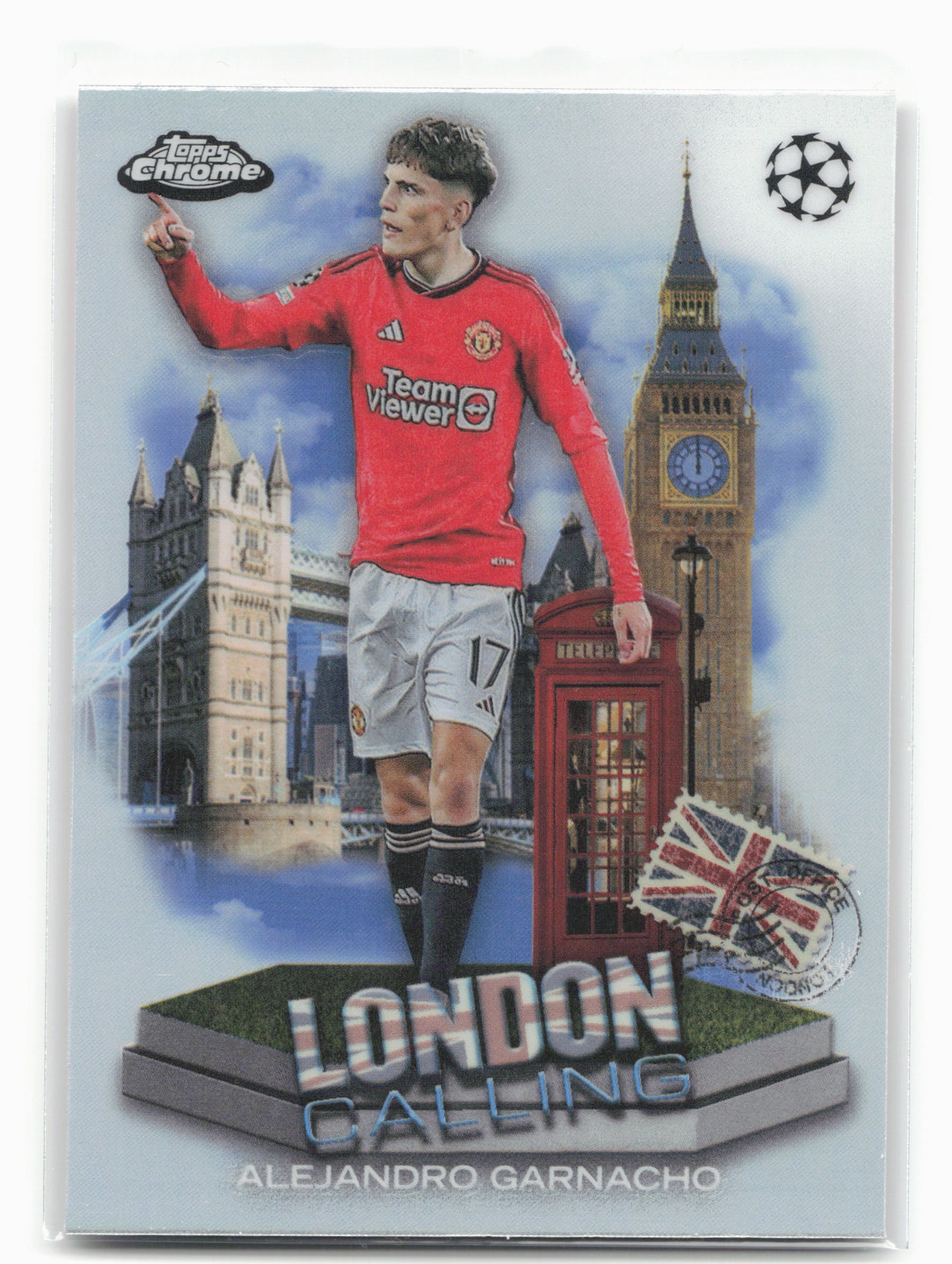 2023-24 Topps Chrome UEFA Club Competitions #LC-9 Alejandro Garnacho London