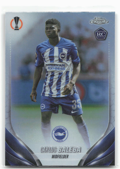 2023-24 Topps Chrome UEFA Club Competitions #113 Carlos Baleba Refractor