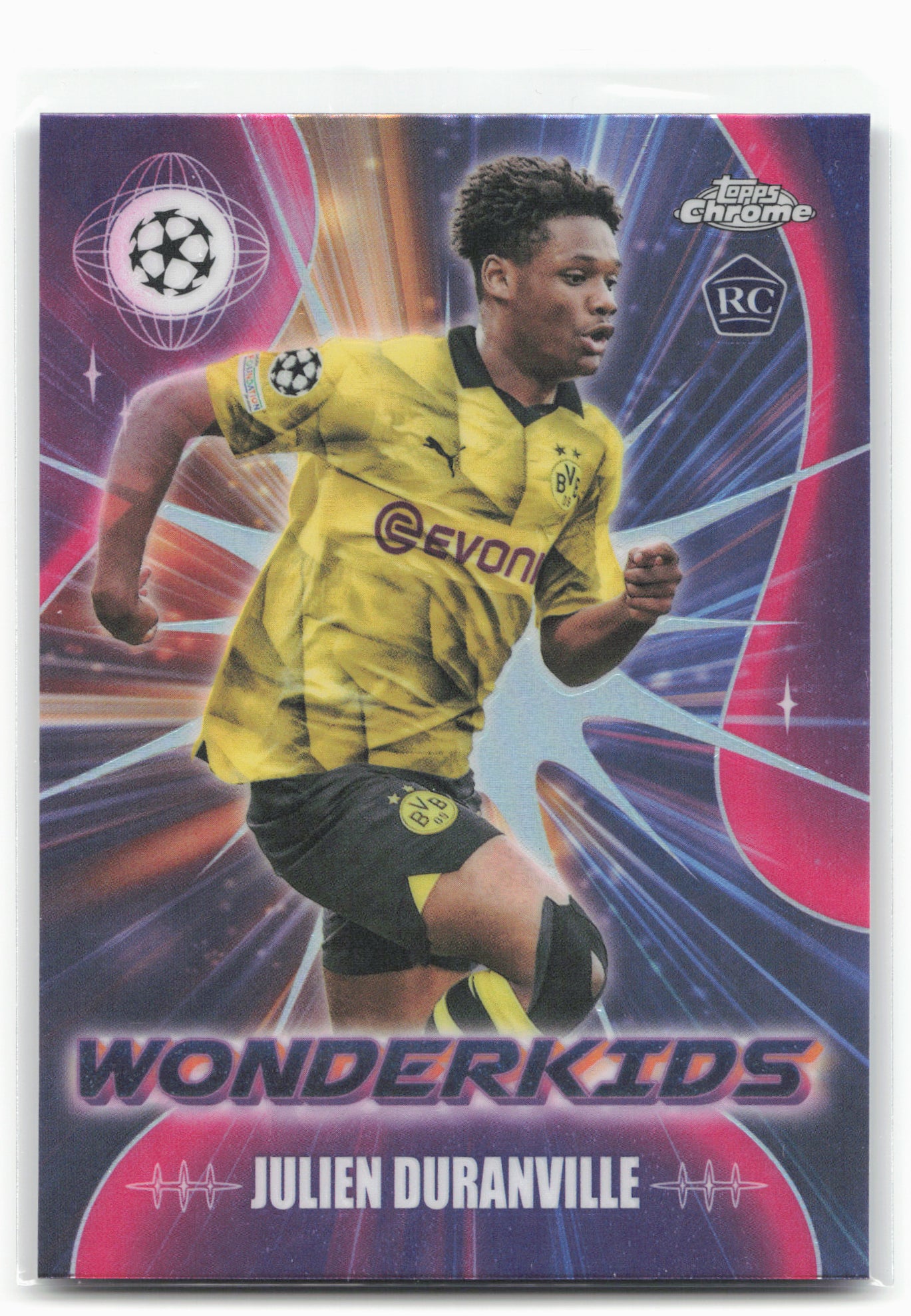 2023-24 Topps Chrome UEFA Club Competitions #WK-2 Julien Duranville Wonderkids