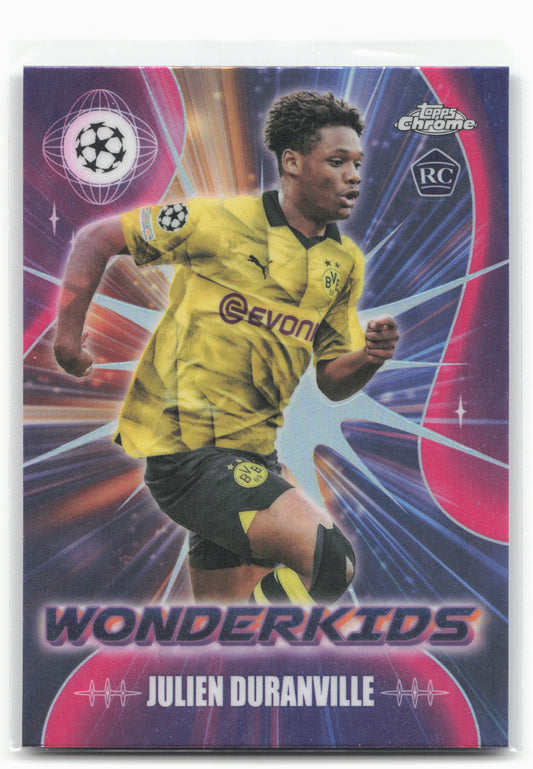 2023-24 Topps Chrome UEFA Club Competitions #WK-2 Julien Duranville Wonderkids