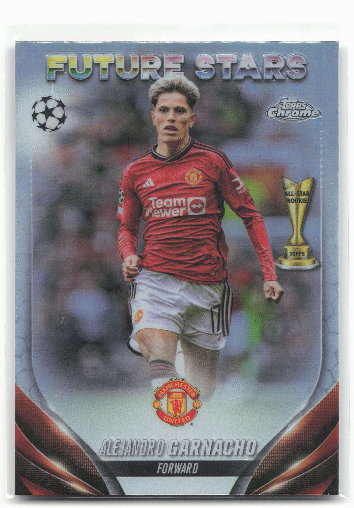 2023-24 Topps Chrome UEFA Club Competitions #115 Alejandro Garnacho Refractor