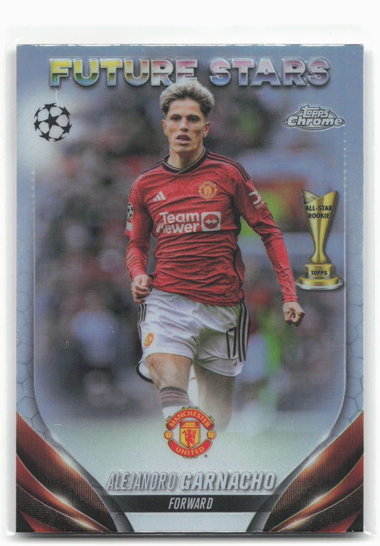 2023-24 Topps Chrome UEFA Club Competitions #115 Alejandro Garnacho Refractor