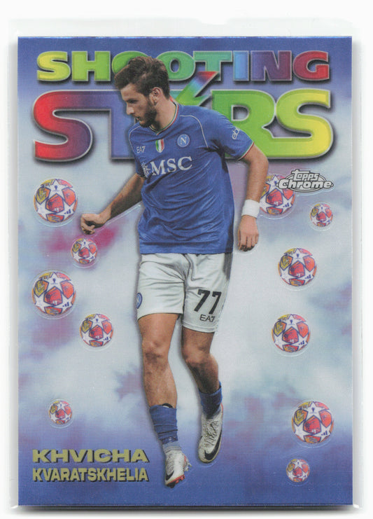 2023-24 Topps Chrome Club Competitions #98-6 Khvicha Kvaratskhelia 1998 Stars