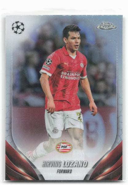 2023-24 Topps Chrome UEFA Club Competitions #156 Hirving Lozano Refractor