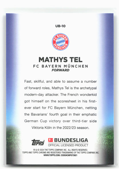 2023-24 Topps Chrome Bundesliga #UB-10 Mathys Tel Ultrabeam