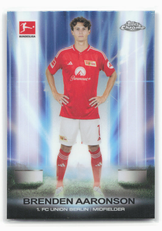 2023-24 Topps Chrome Bundesliga #UB-1 Brenden Aaronson Ultrabeam